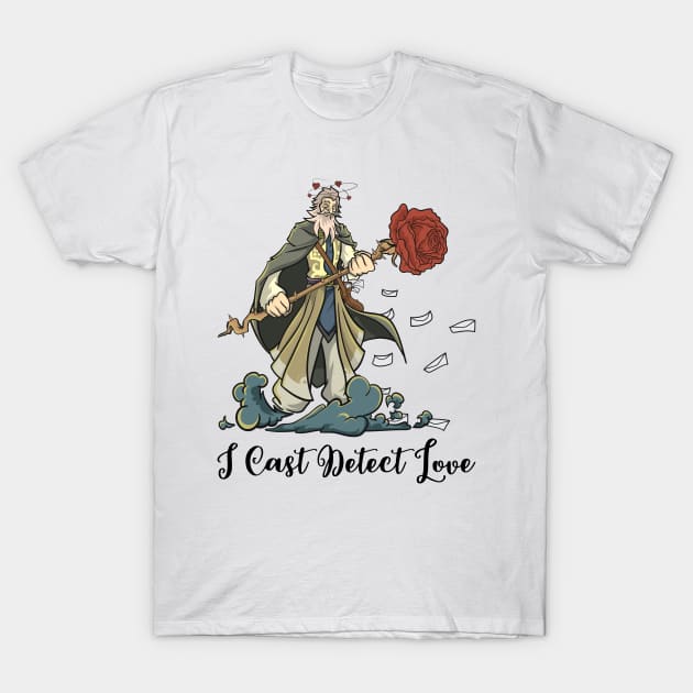 Roleplaying RPG Valentines Day TableTop Wizard Partner Gift T-Shirt by TellingTales